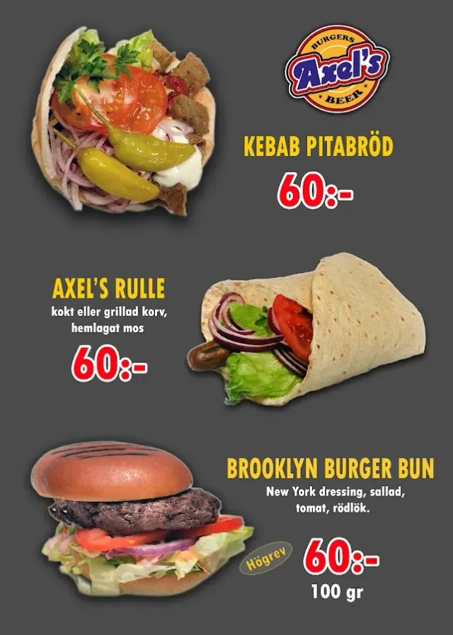 BookNoFees: Imbiss – Axel's Grill – Stockholm – Axel's Grill, Foto 2