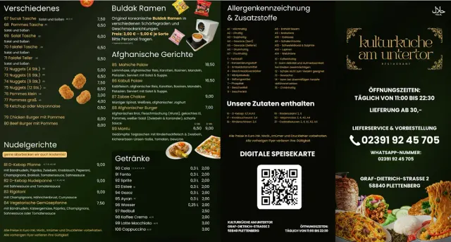 BookNoFees: Restaurant – Kulturküche am Untertor – Plettenberg – Kulturküche am Untertor, Foto 2