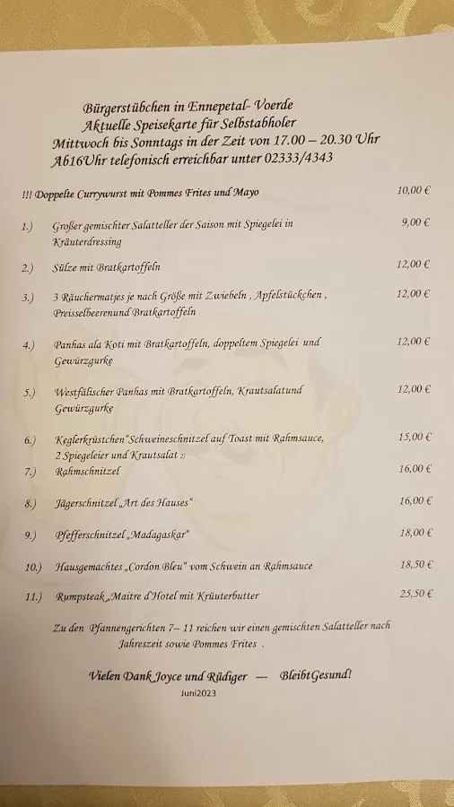 BookNoFees: Restaurant – Bürgerstübchen – Ennepetal – Bürgerstübchen, Foto 2