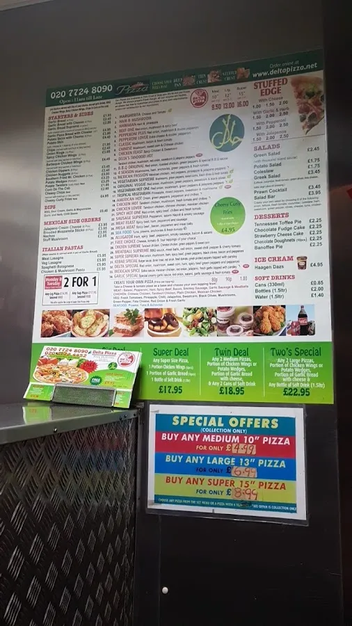 BookNoFees: Imbiss – Delta Pizza – London – Delta Pizza, Foto 2